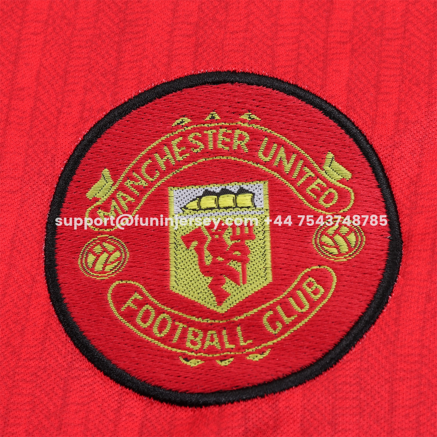 Funinjersey-Retro Manchester United 1996-97 Home Kids Kit