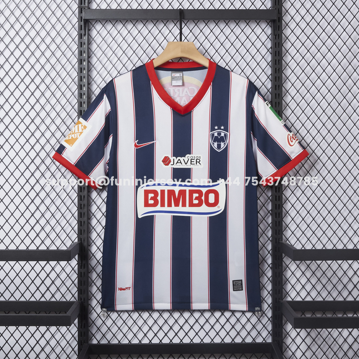 Funinjersey-Retro Rayados Monterrey 09-10 Home Jersey