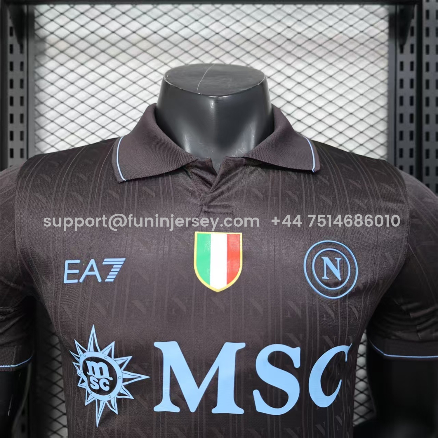 Funinjersey-Napoli 25-26 Third Black Jersey - Player Version