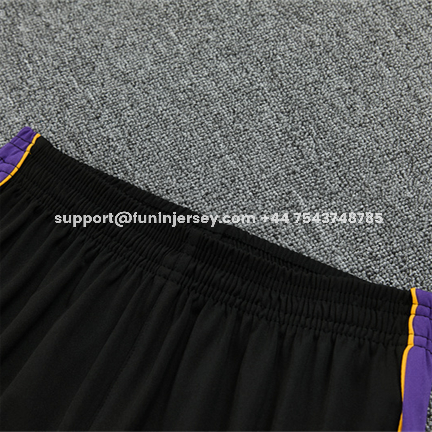 Funinjersey-Barcelona 26-27 Long Sleeves Training Set - Light Grey Top & Black Pants