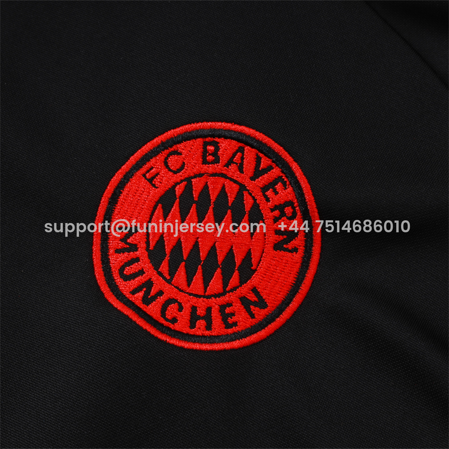 Funinjersey-Bayern Munich 25-26 Long Sleeves Training Set - Black Top & Pants with Orange Badge