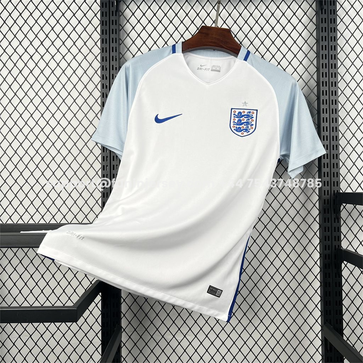 Funinjersey-Retro England 2016 Home White Jersey
