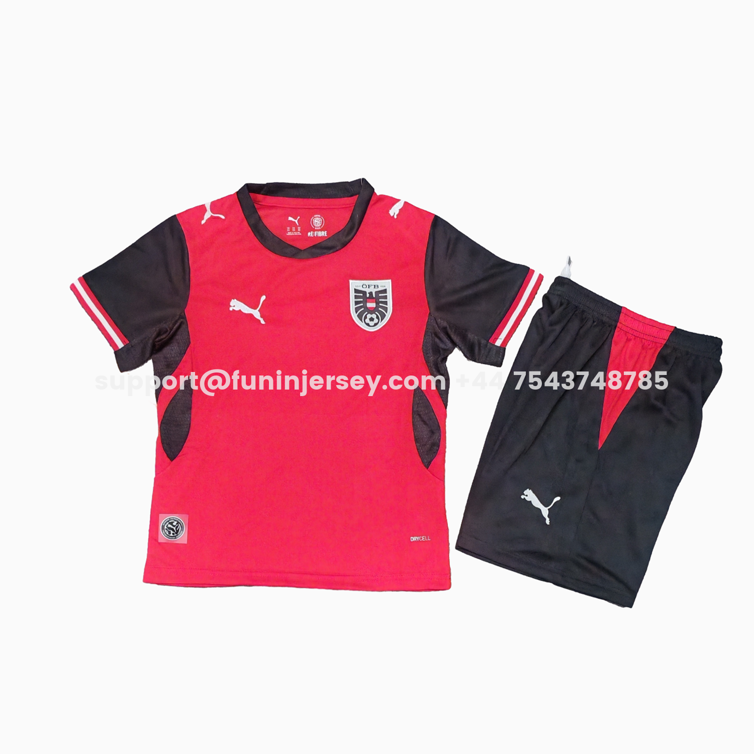 Funinjersey-Austria 2026 Home Kids Kit