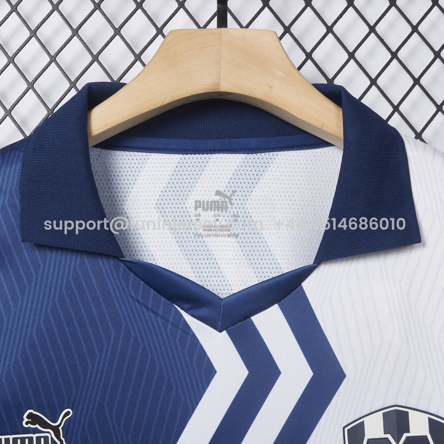 Funinjersey-Rayados Monterrey 25-26 Blue And White Half Special Jersey - Fans Version