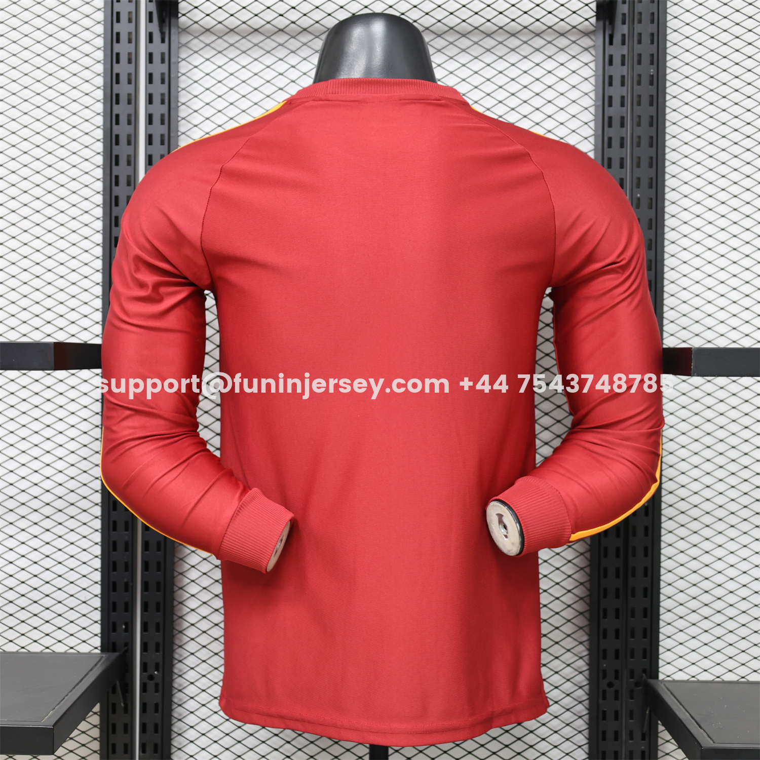 Funinjersey-AS Roma 25-26 Retro Casual Style Red Special Long Sleeves Jersey - Player Version