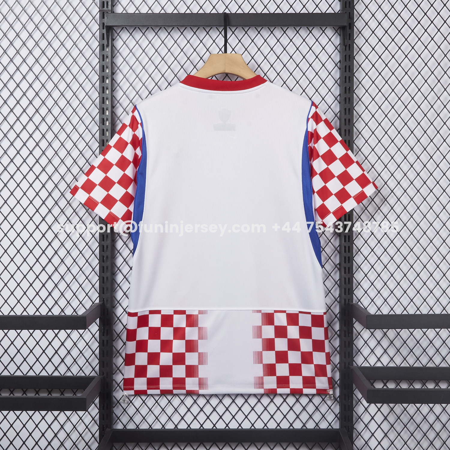 Funinjersey-Croatia 2026 Home White And Red Jersey - Fans Version