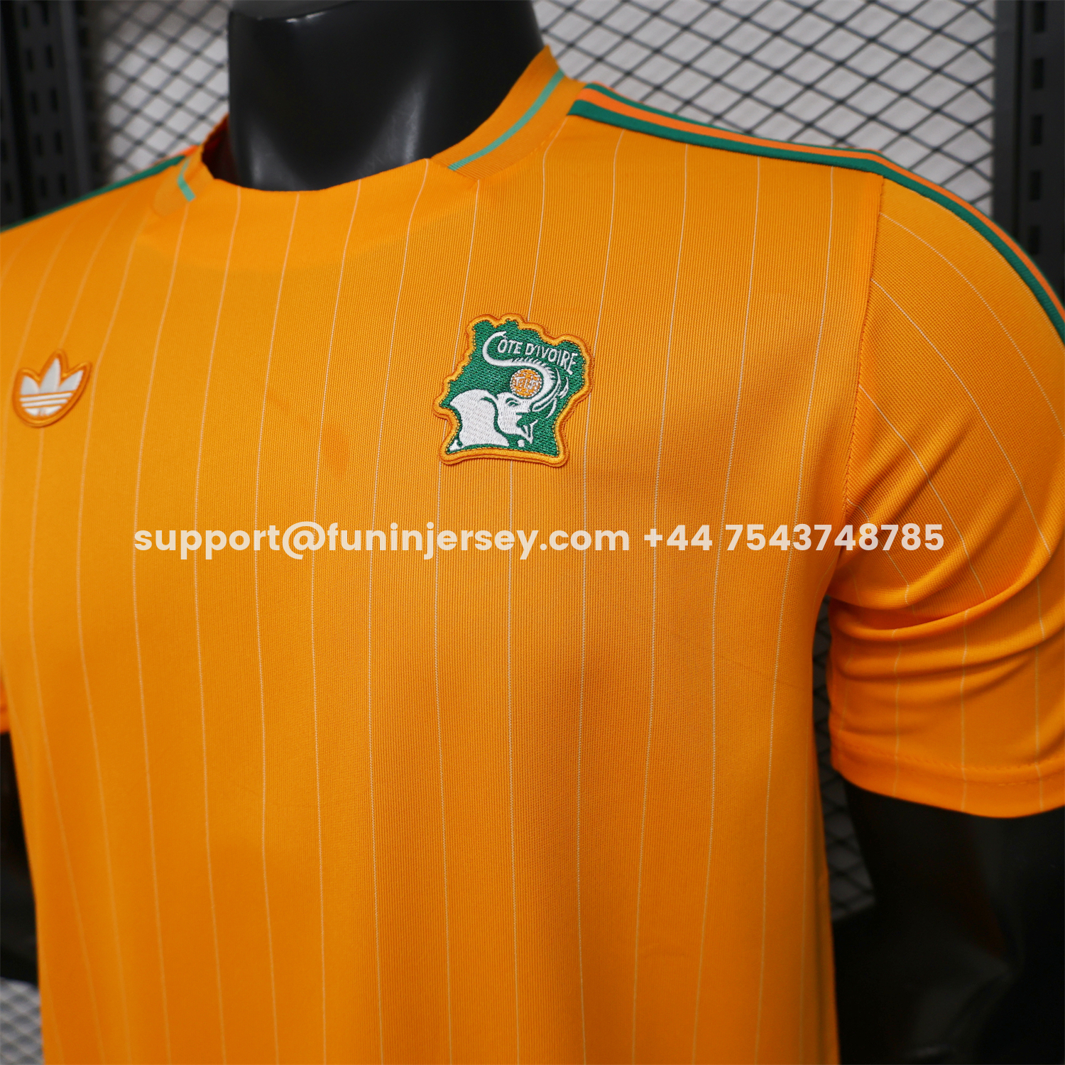 Funinjersey-Ivory Coast 2026 Terrace Icon Retro Casual Style Orange Jersey - Player Version