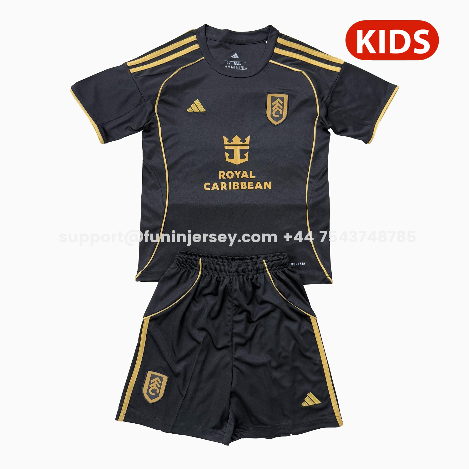 Funinjersey-Fulham 25-26 Third Kids Kit