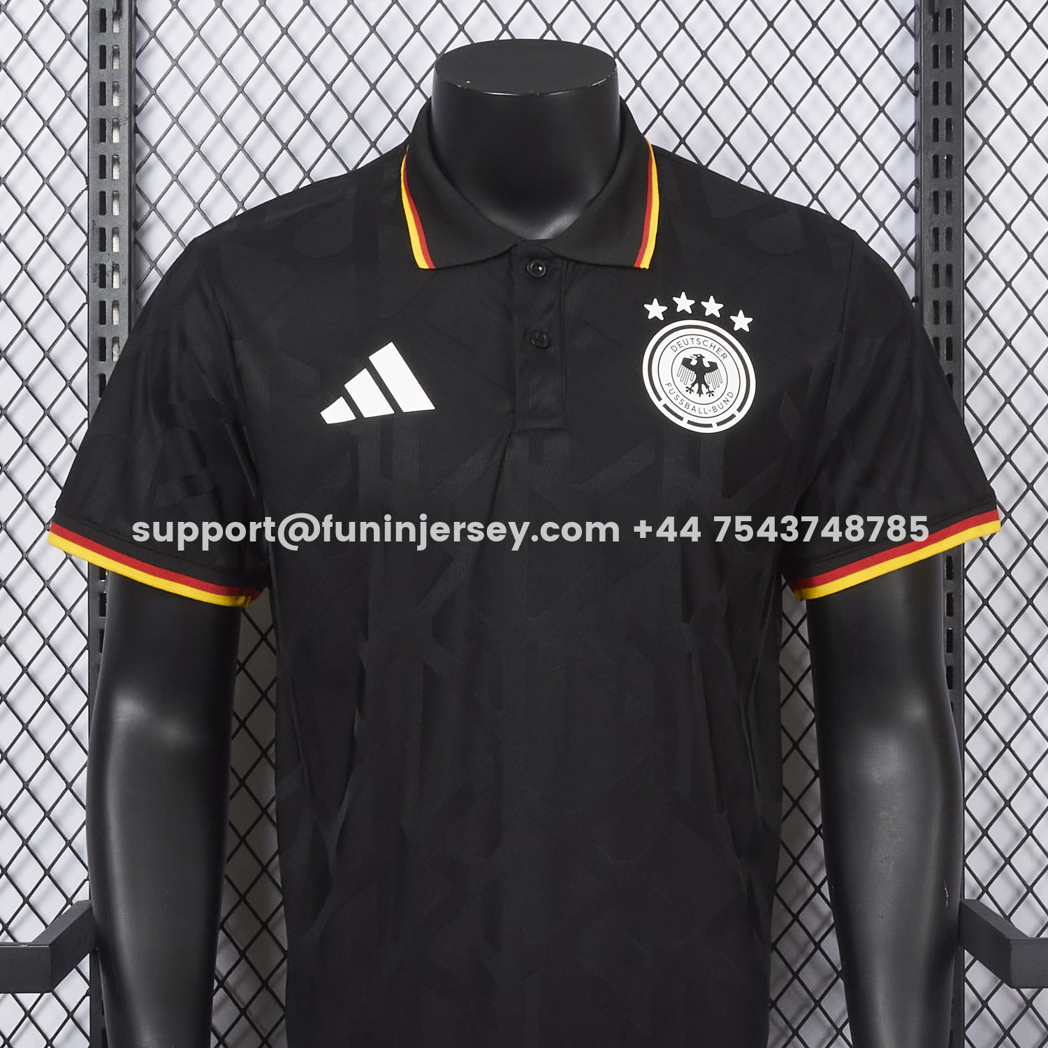 Funinjersey-Germany 2026 Black Special Edition Polo Jersey - Player Version