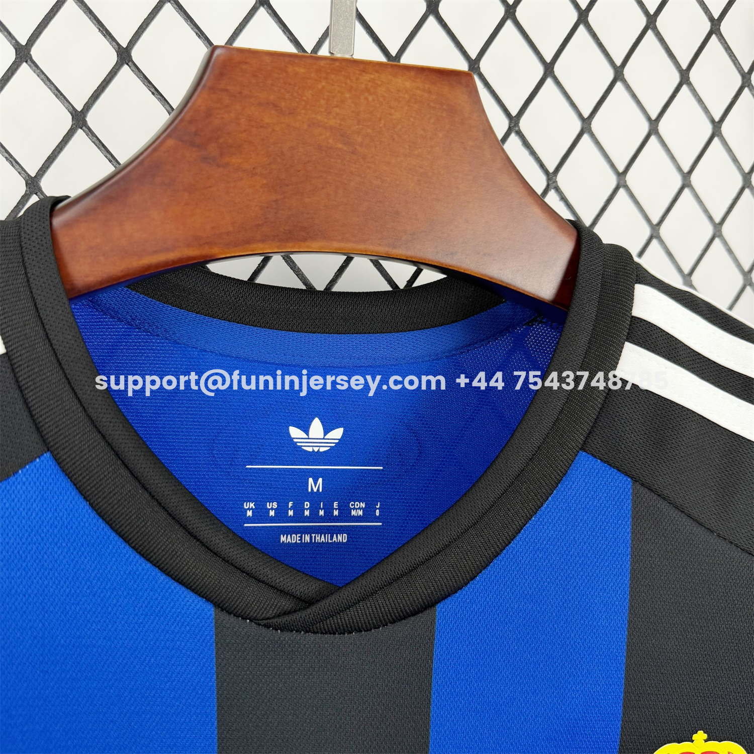 Funinjersey-Real Oviedo 25-26 Deep Black With Royal Blue 100th Anniversary Jersey - Fans Version
