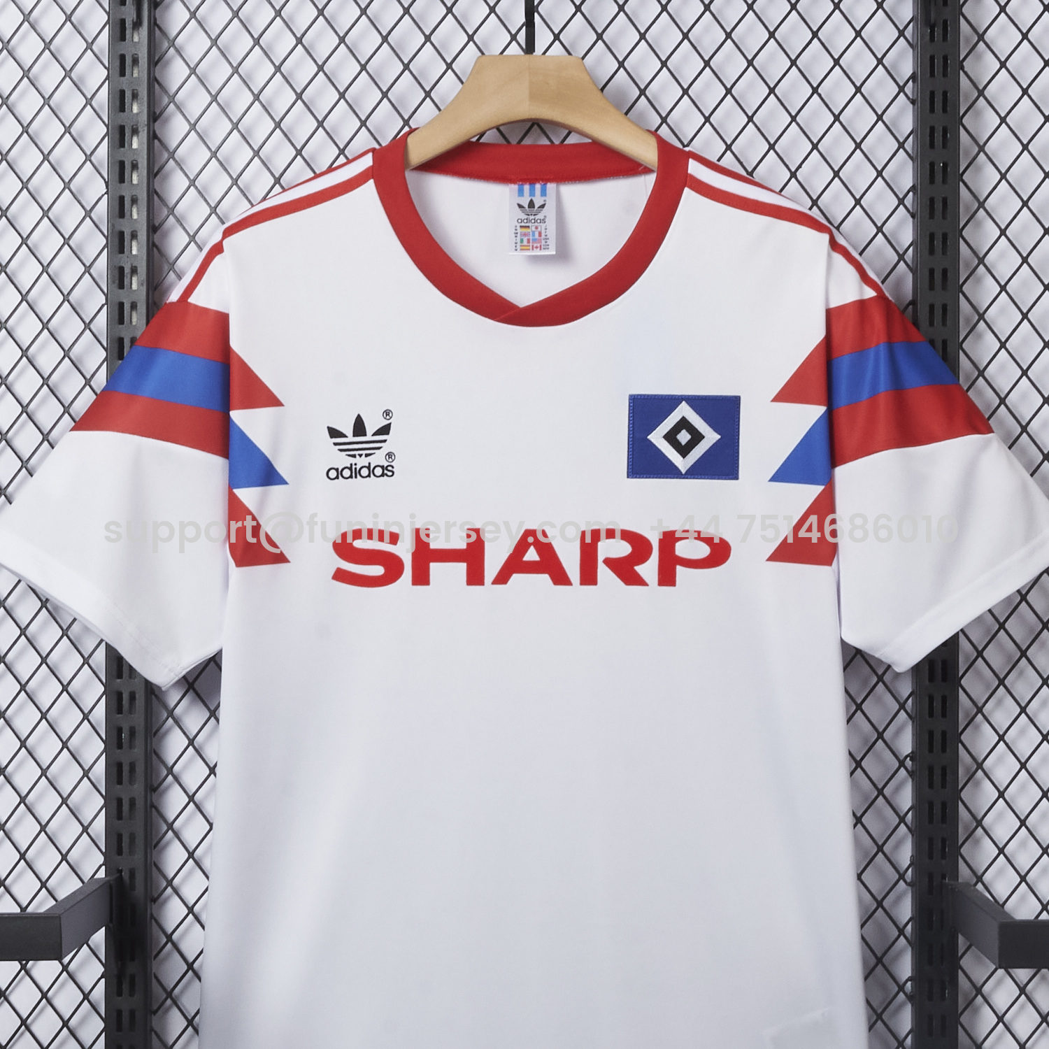 Funinjersey-Retro Hamburger SV 1989-90 Home Jersey