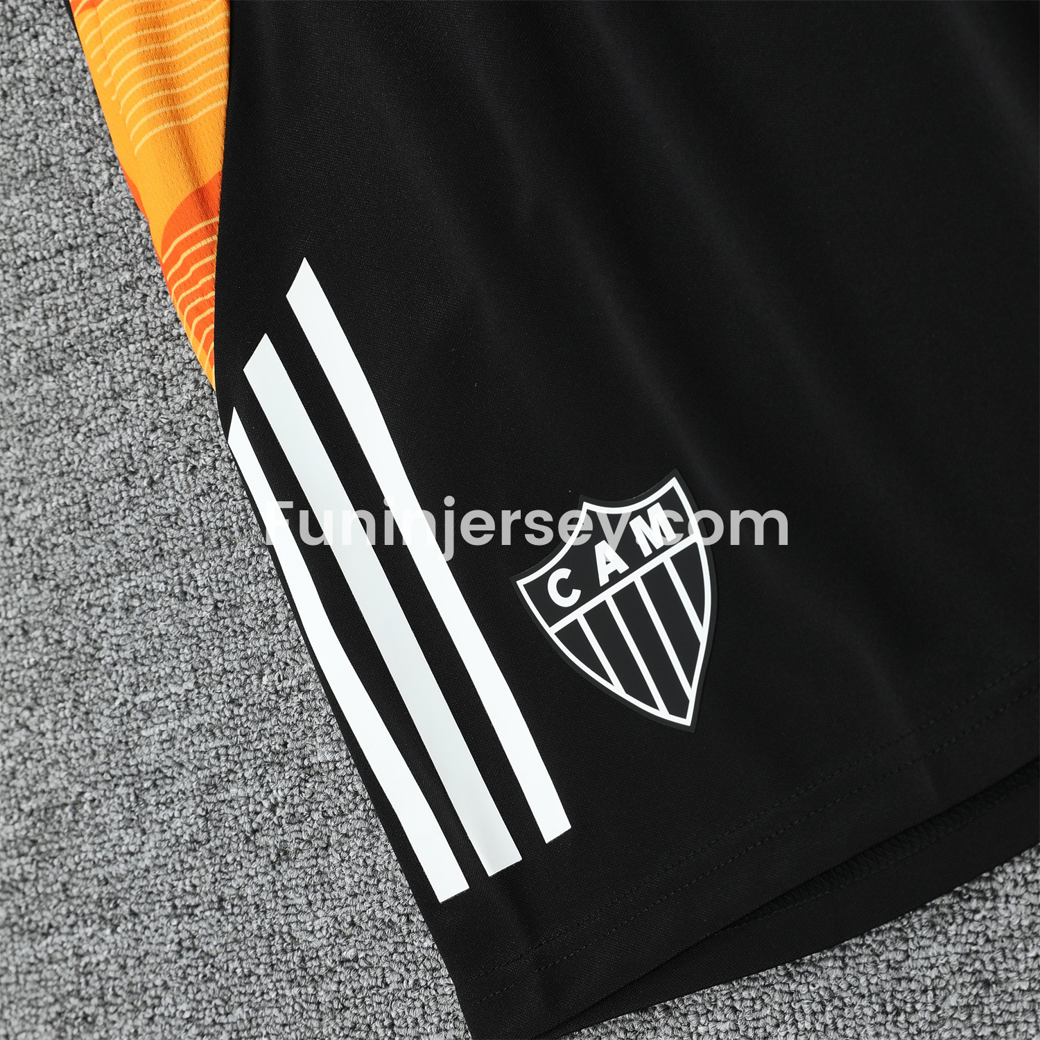 Funinjersey-Atletico Mineiro 25-26 Vest Training Set - Black Vest With Black Shorts