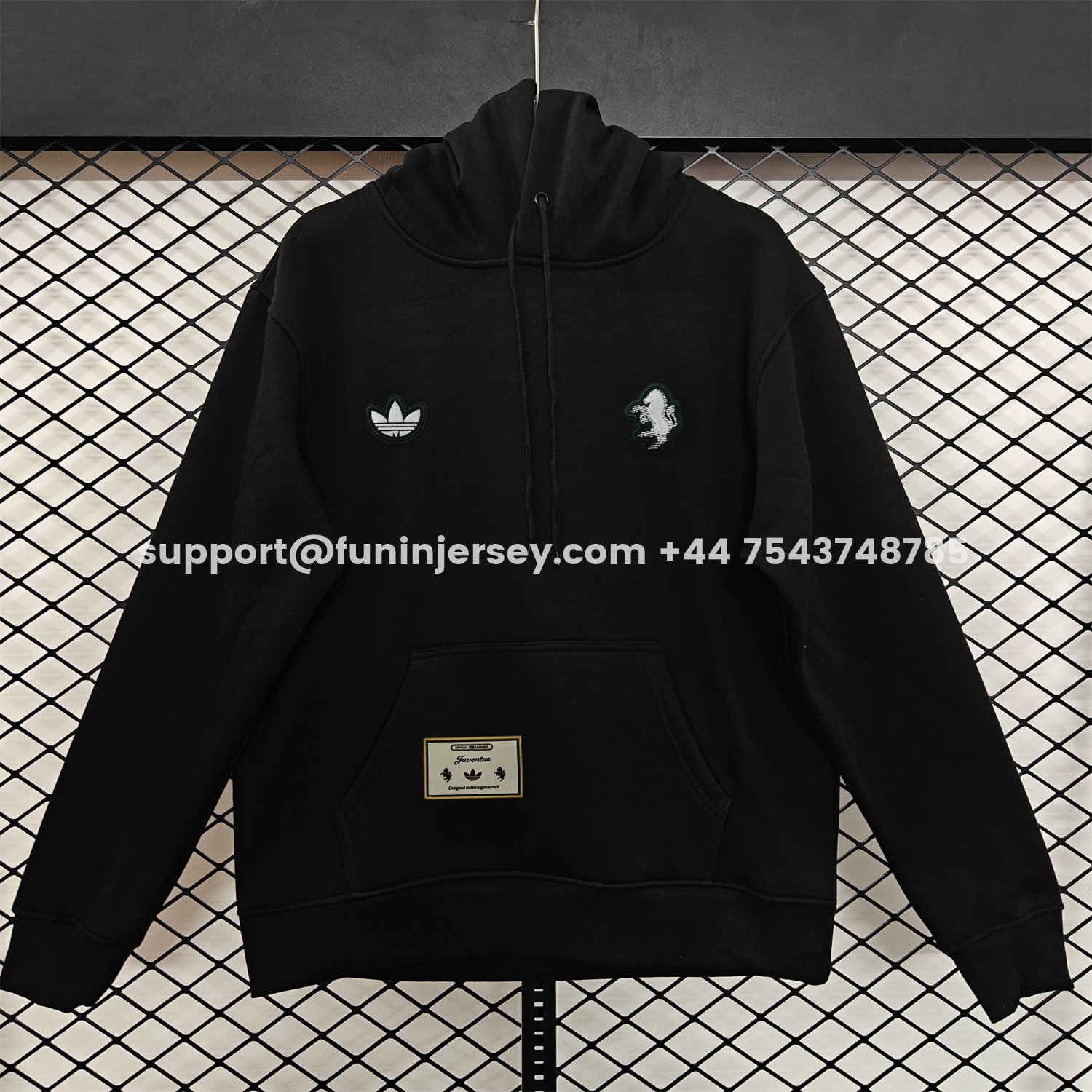Funinjersey-Juventus 25-26 Originals Terrace Icon Unisex Pullover Hoodie