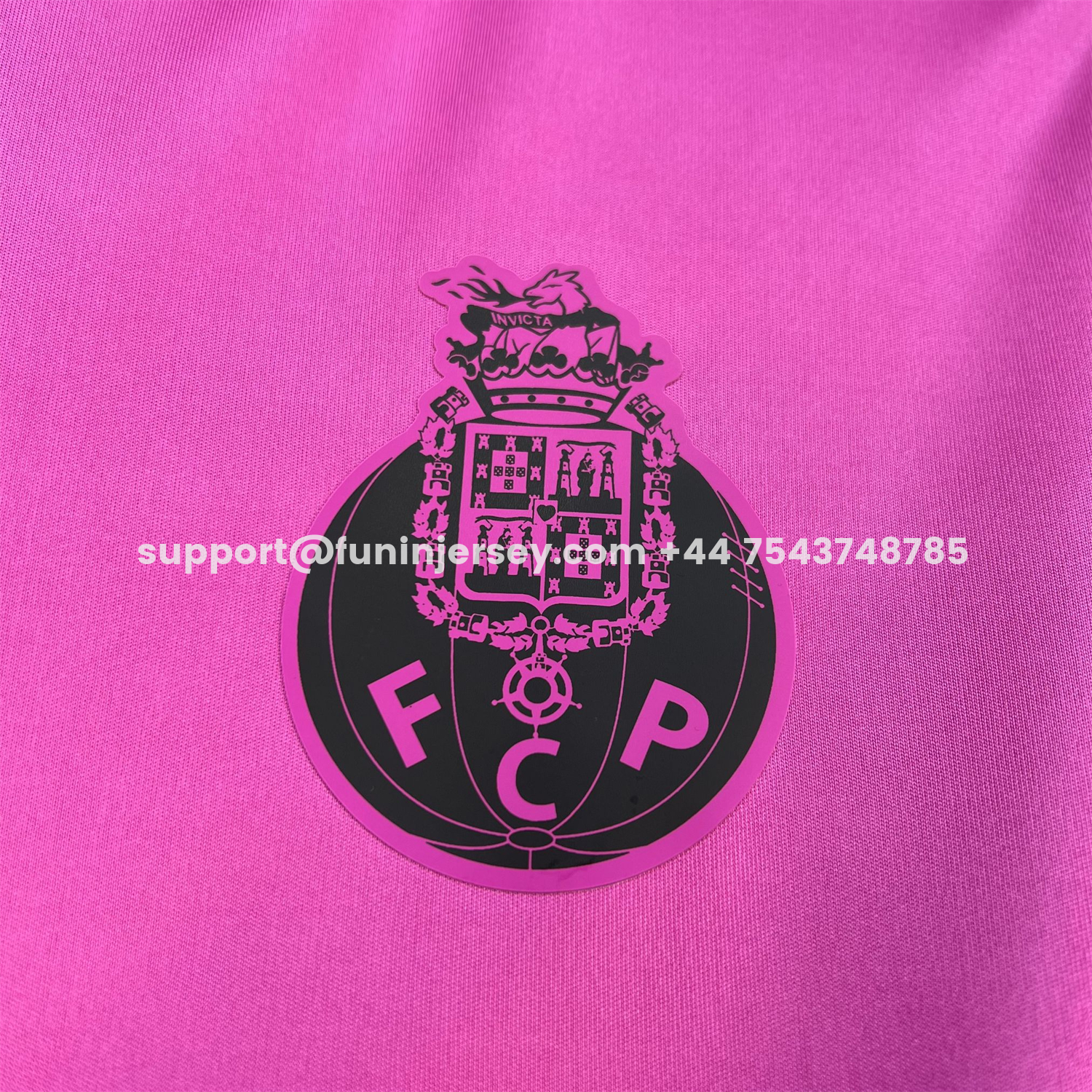 FUN-Funinjersey-Porto 26-27 Bright Pink With Black Special Jersey - Fans Version