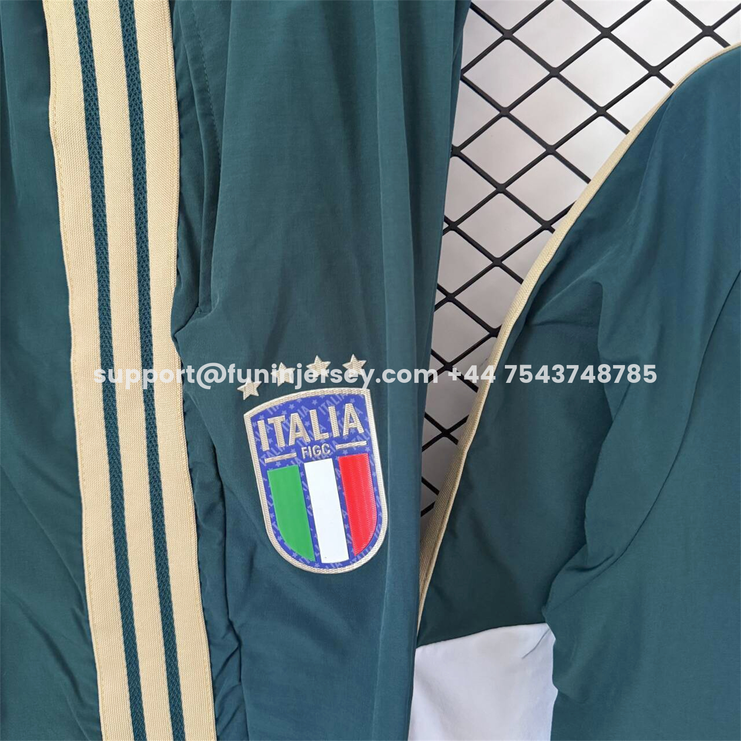 Funinjersey-Italy 2026 Windbreaker Training Set - Green Top and Pants