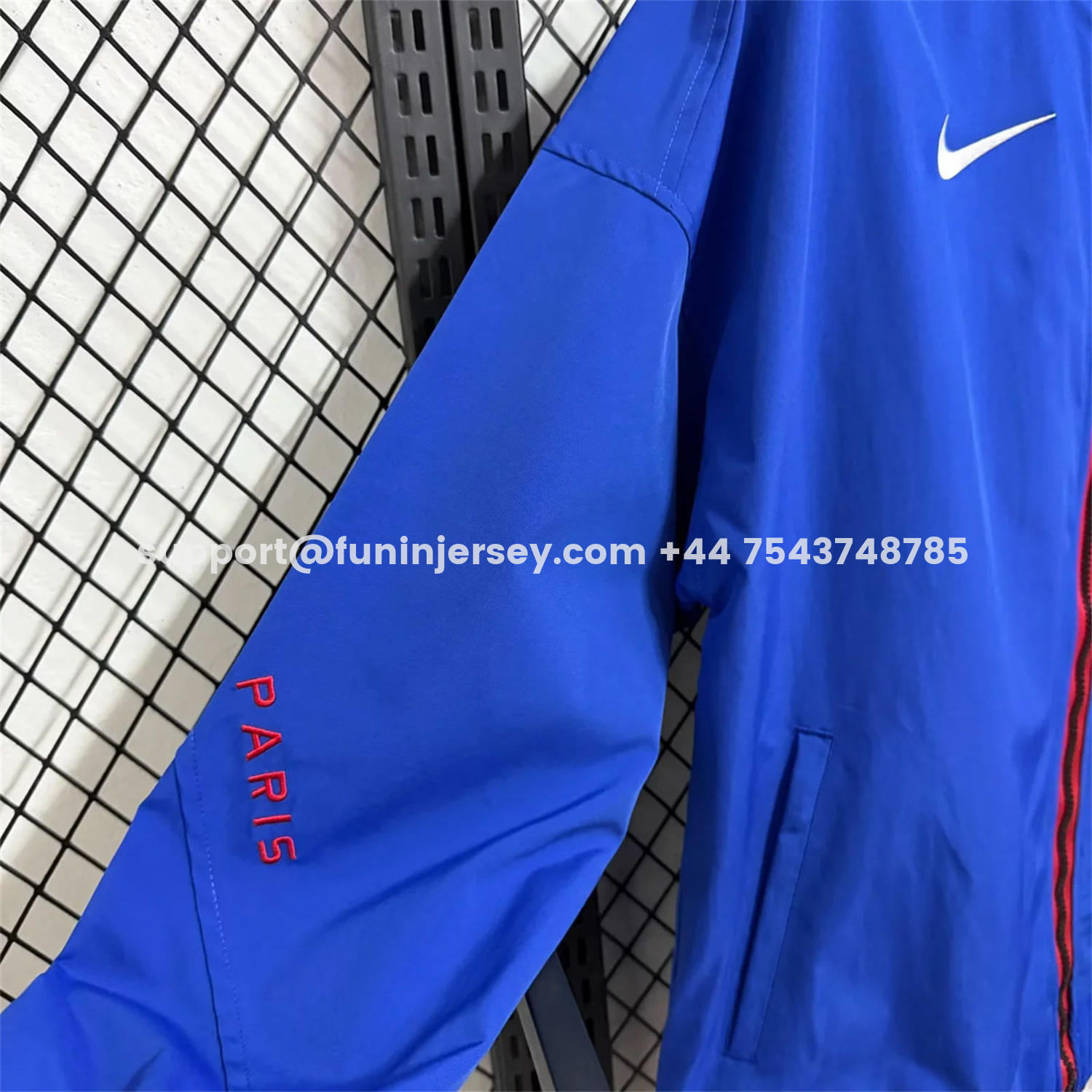 Funinjersey-Paris Saint-Germain PSG 25-26 Windbreaker Jacket - Blue