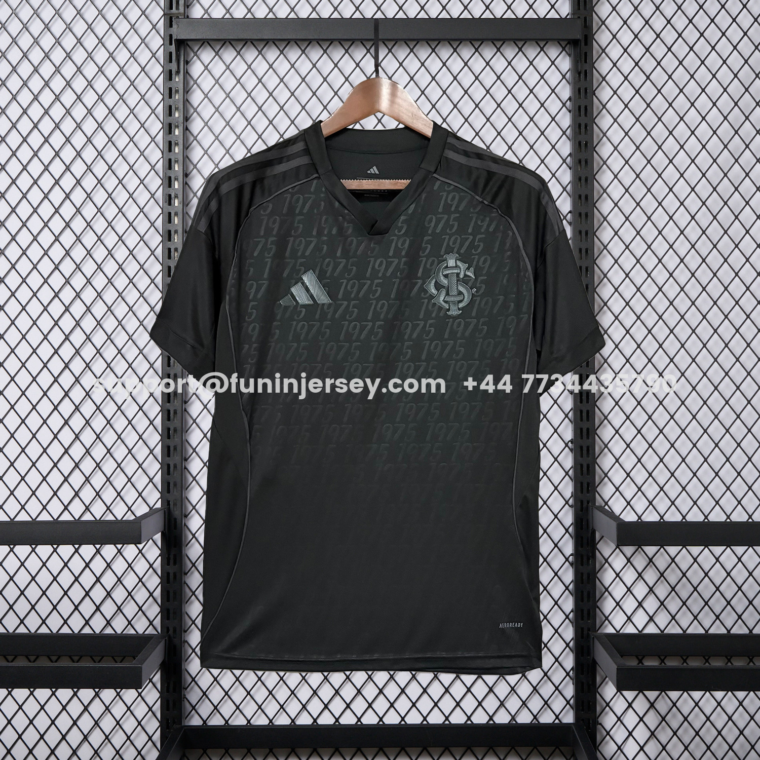 Funinjersey-SC Internacional 25-26 Black Unsponsored Special Jersey - Fans Version