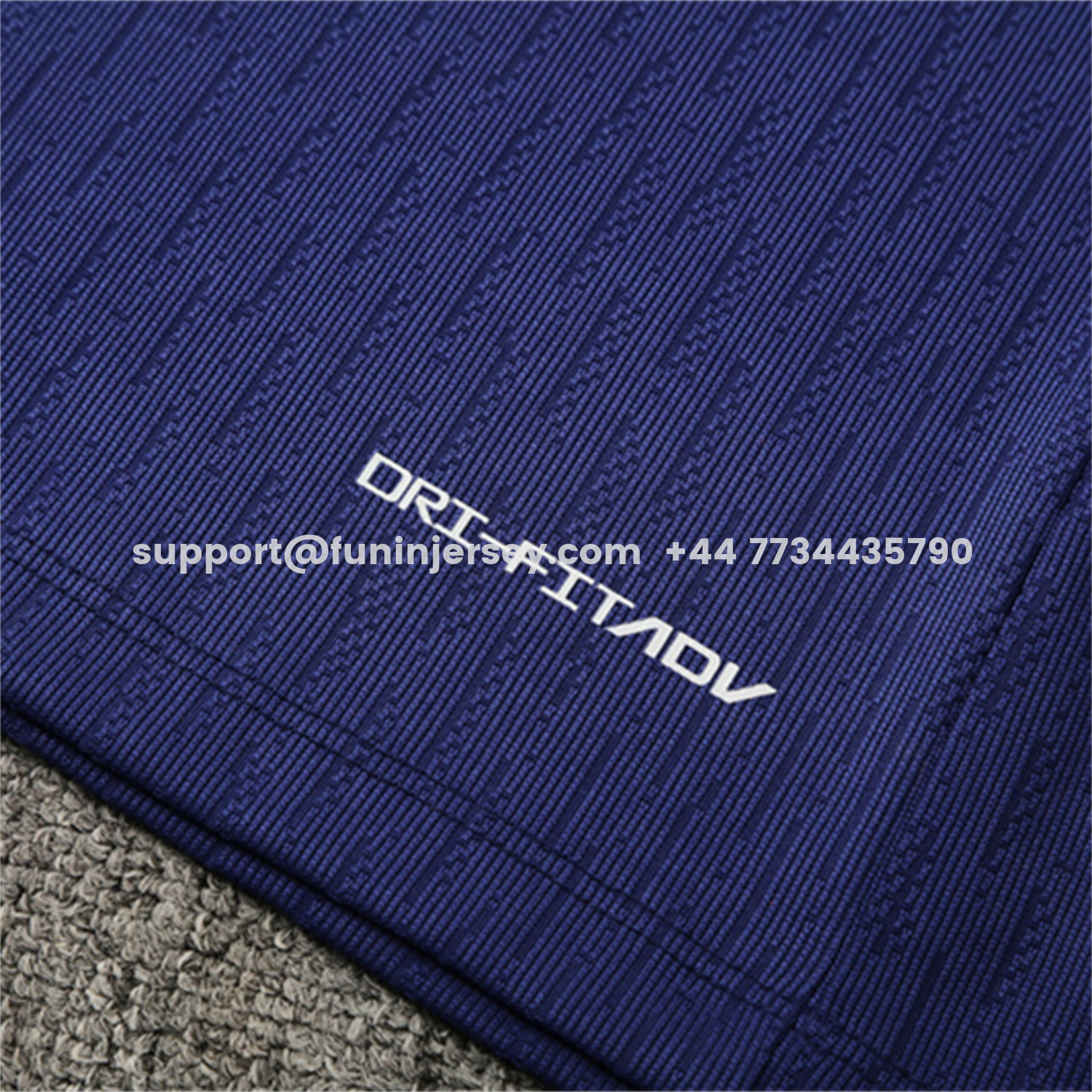 Funinjersey-Barcelona 25-26 Long Sleeve Training Set - Royal Blue Top Orange Sponsor & Royal Blue Pants