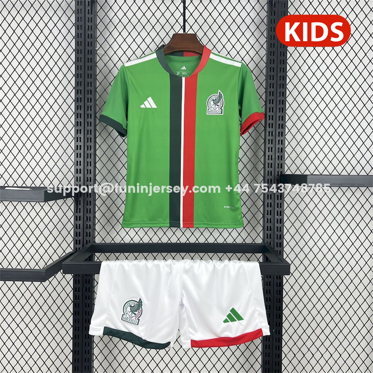 Funinjersey-Mexico 25-26 Home Kids Kit