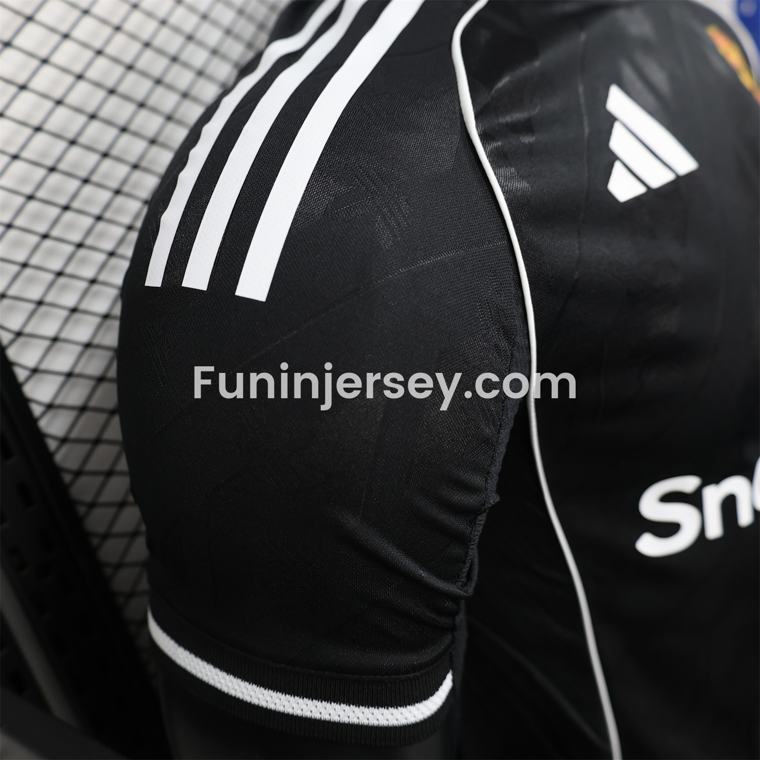 Funinjersey-Manchester United 25-26 Black Training Jersey - Player Version