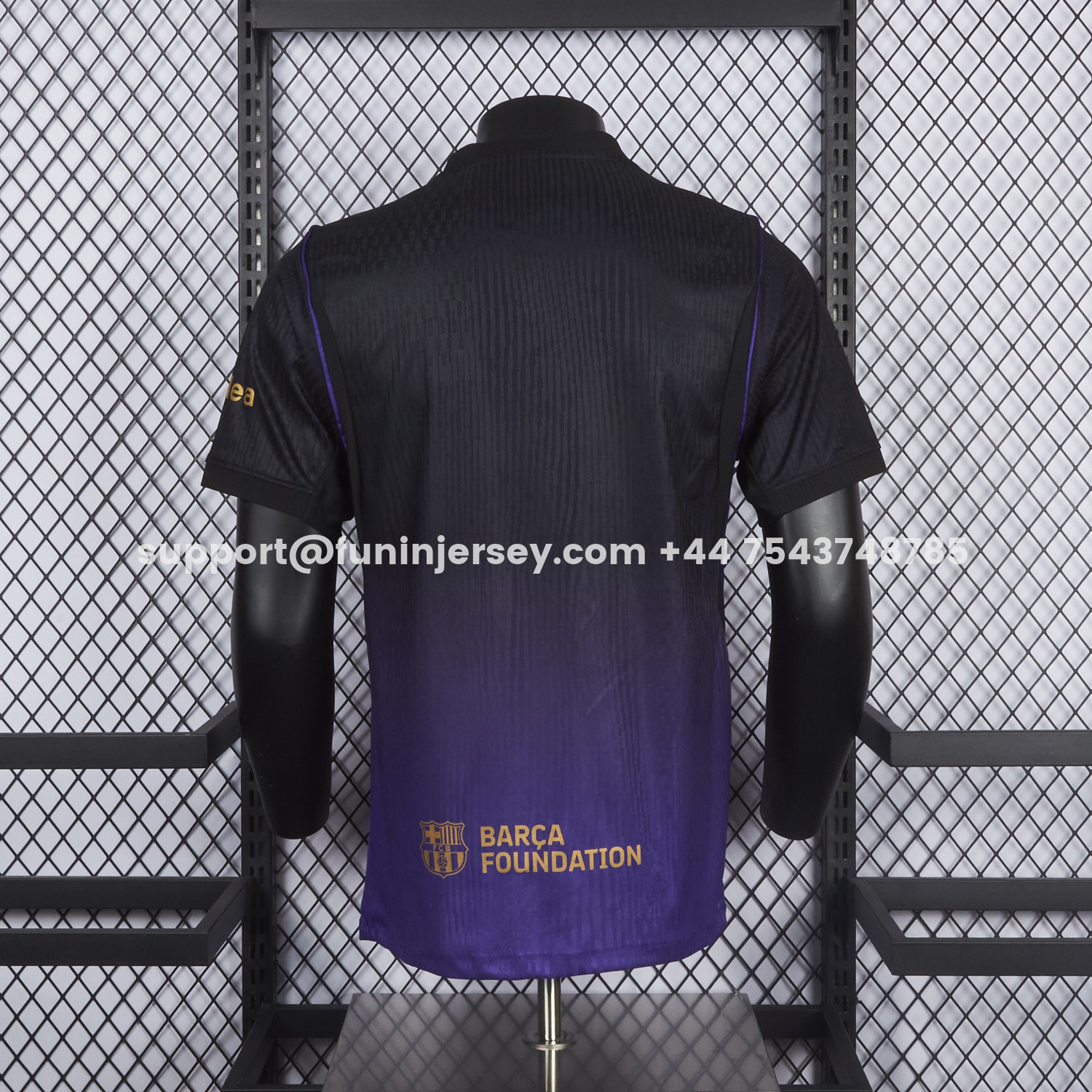Funinjersey-Barcelona 26-27 Away Purple-Black Gradient Jersey - Player Version