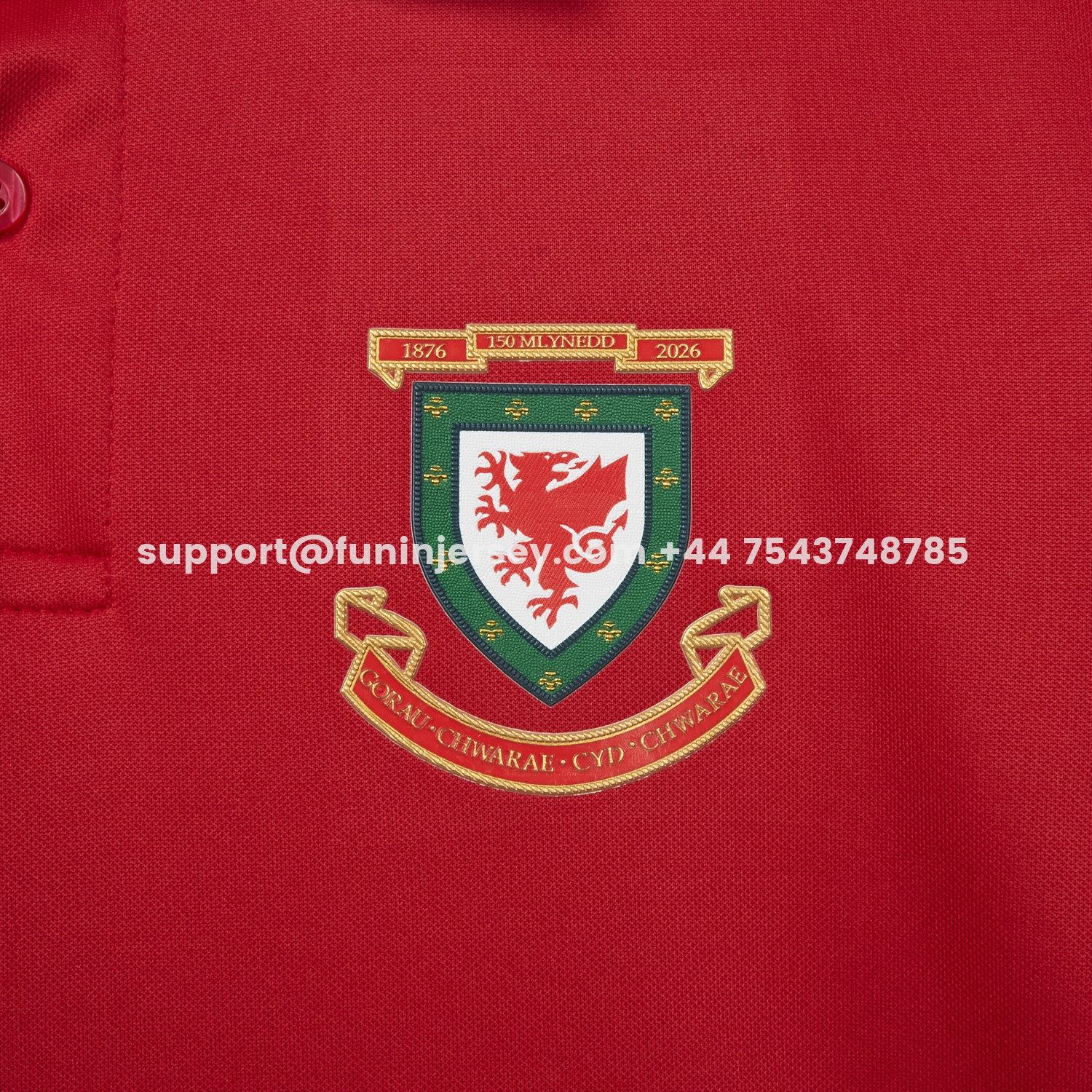 Funinjersey-Wales 2026 150th Anniversary Edition Jersey - Fans Version