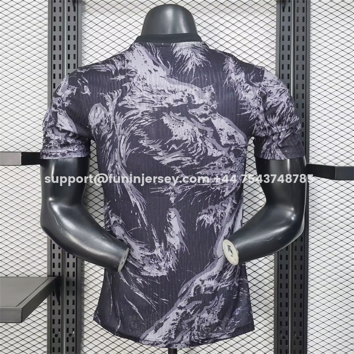 Funinjersey-England 2026 Lion Black Special Jersey - Player Version