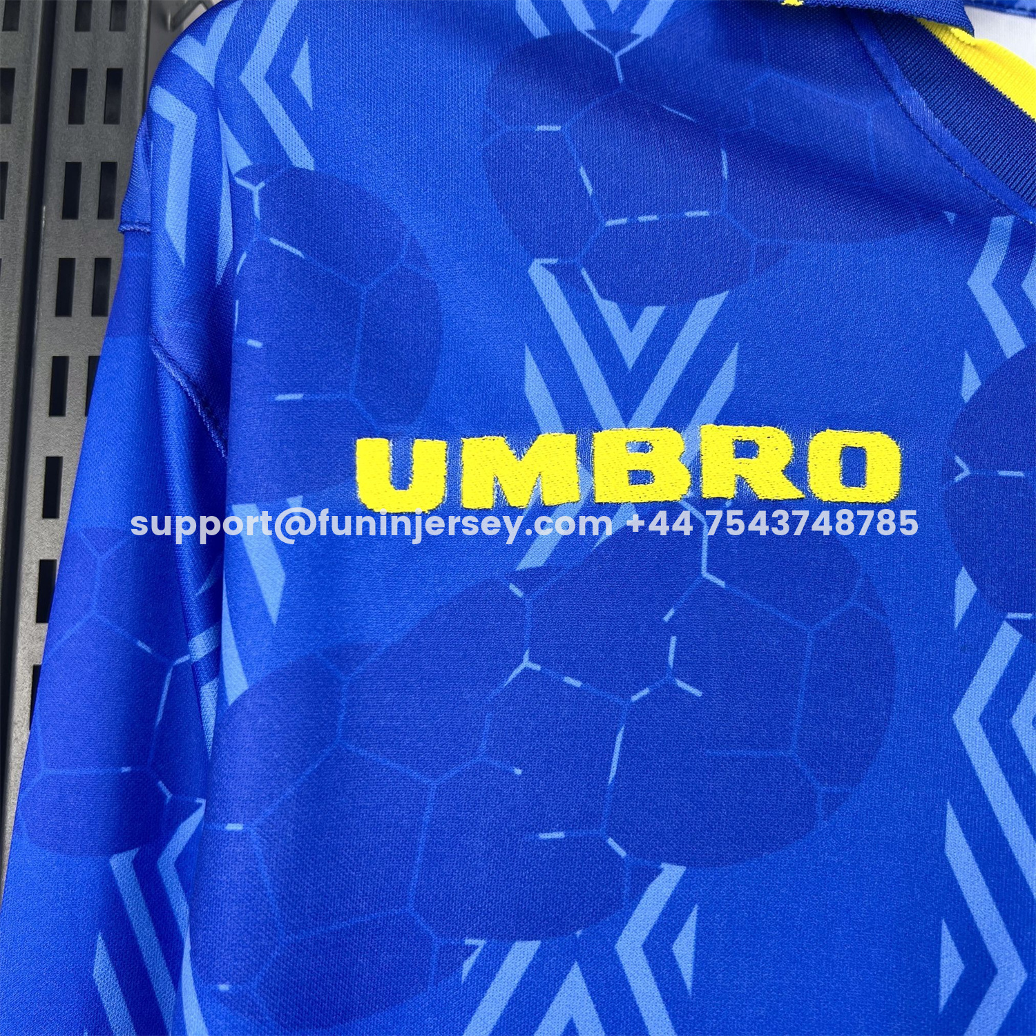 Funinjersey-Retro Colombia 1994 Away Long Sleeves Jersey