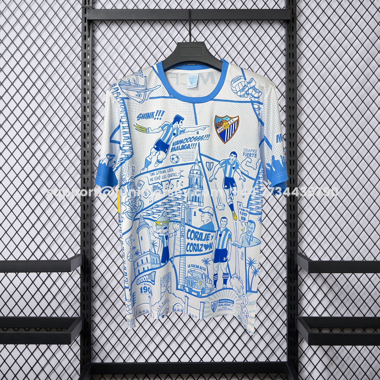 Funinjersey-Malaga 25-26 Blue Graffiti Special Edition Jersey - Fans Version
