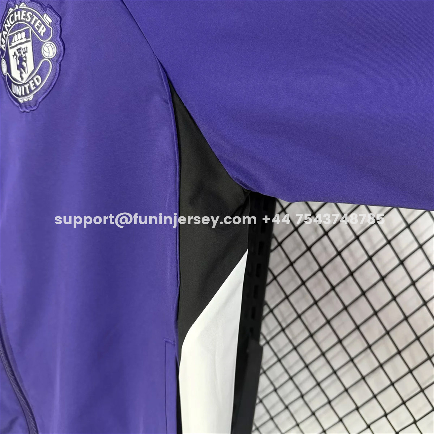 Funinjersey-Manchester United 25-26 Training Windbreaker Jacket - Purple