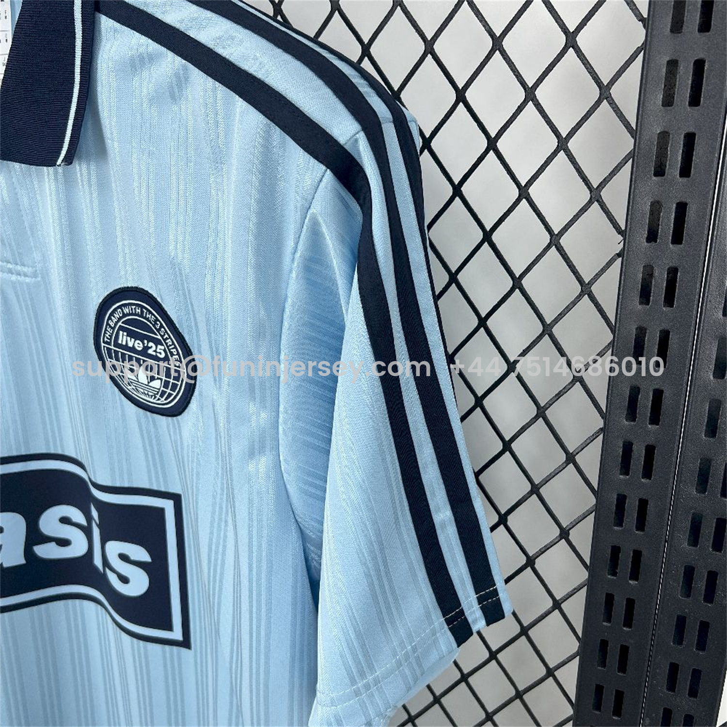 Funinjersey-Bohemian 25-26 Oasis Originals Tour Light Blue Jersey - Fans Version