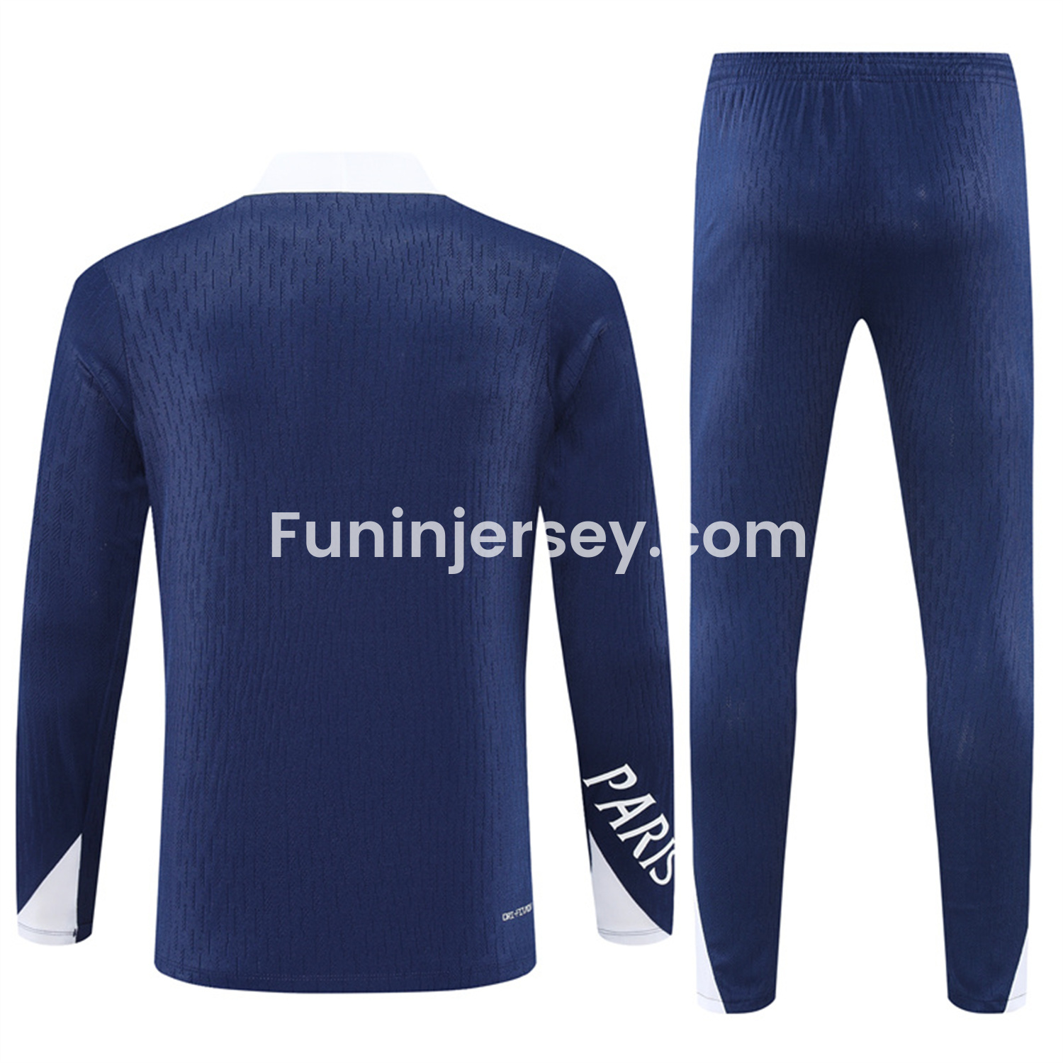 Funinjersey-Paris Saint-Germain PSG 25-26 Kid Long Sleeves Training Set - Royal Blue Top & Royal Blue Pants