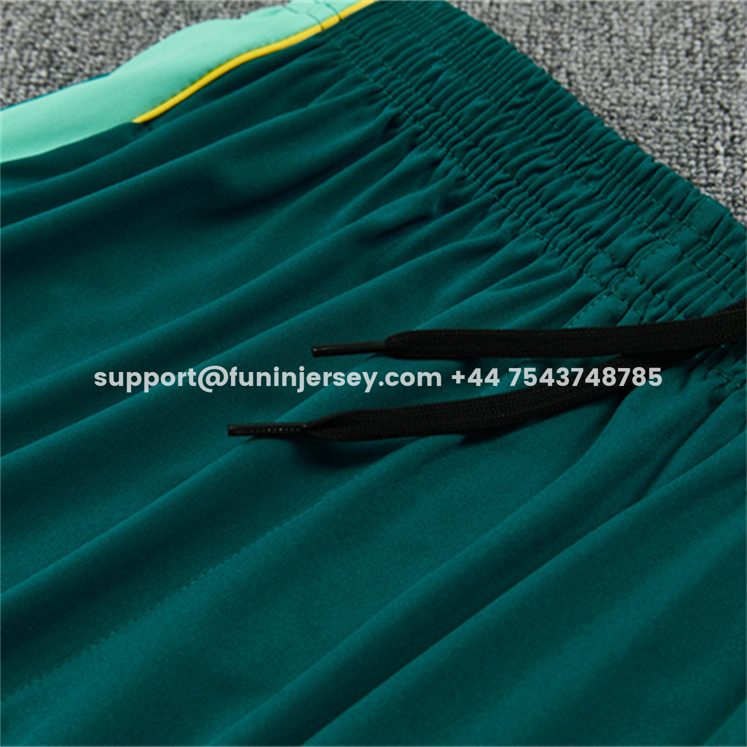 Funinjersey-Brazil 2026 Kids Long Sleeve Training Set - Sky Blue Top & Dark Green Pants