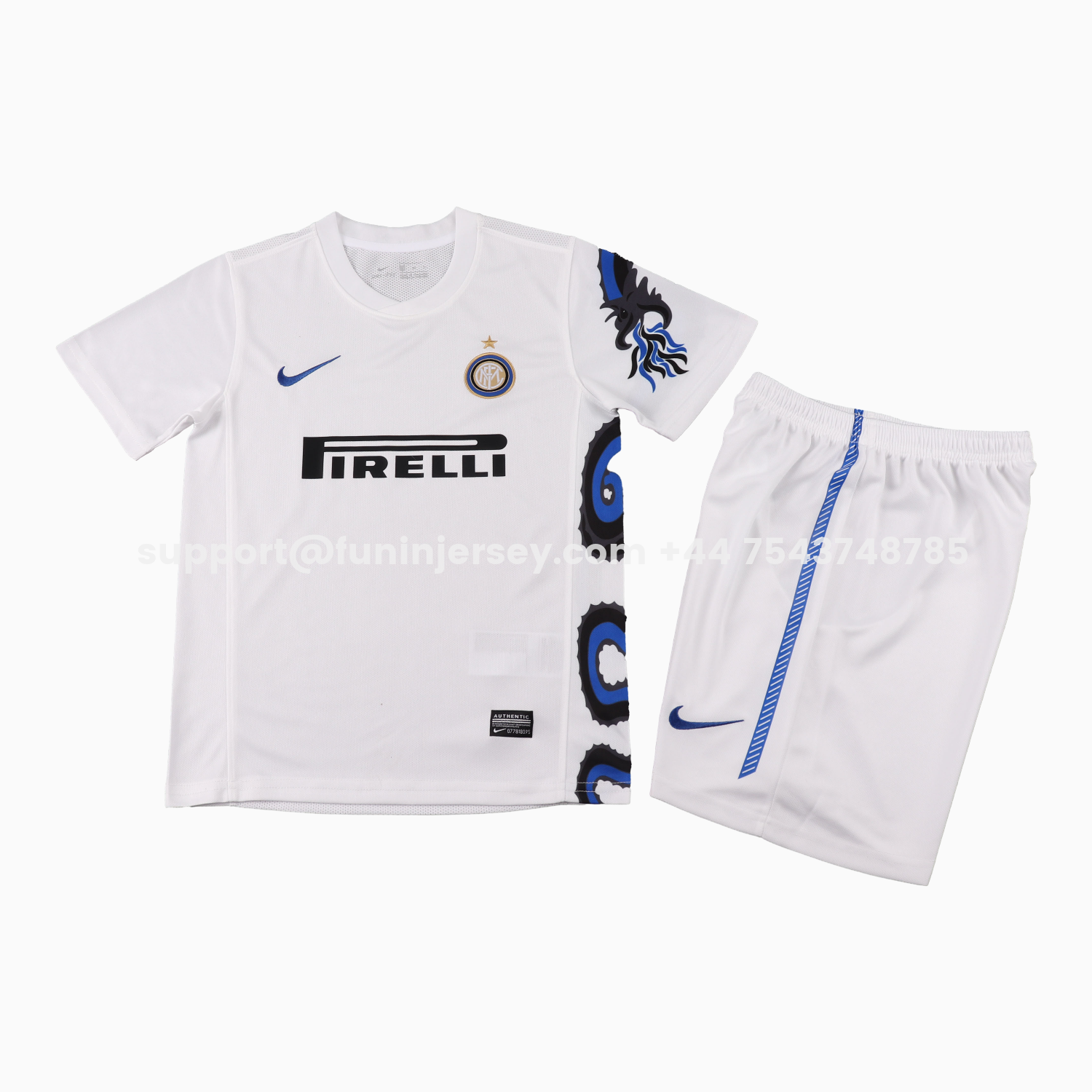 Funinjersey-Retro Inter Milan 2010-11 Away Kids Kit