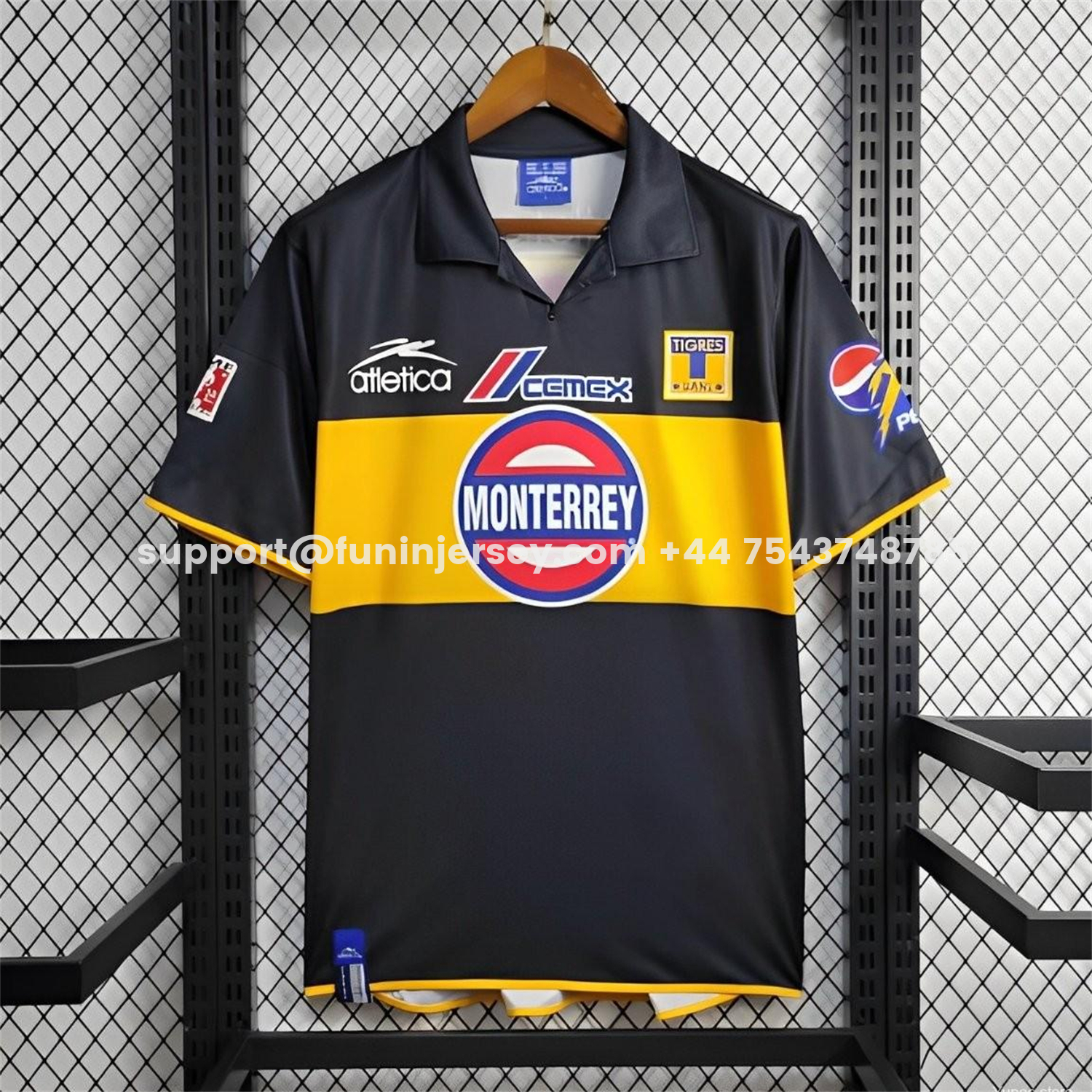 Funinjersey-Retro Tigres UANL 2003-04 Away Jersey