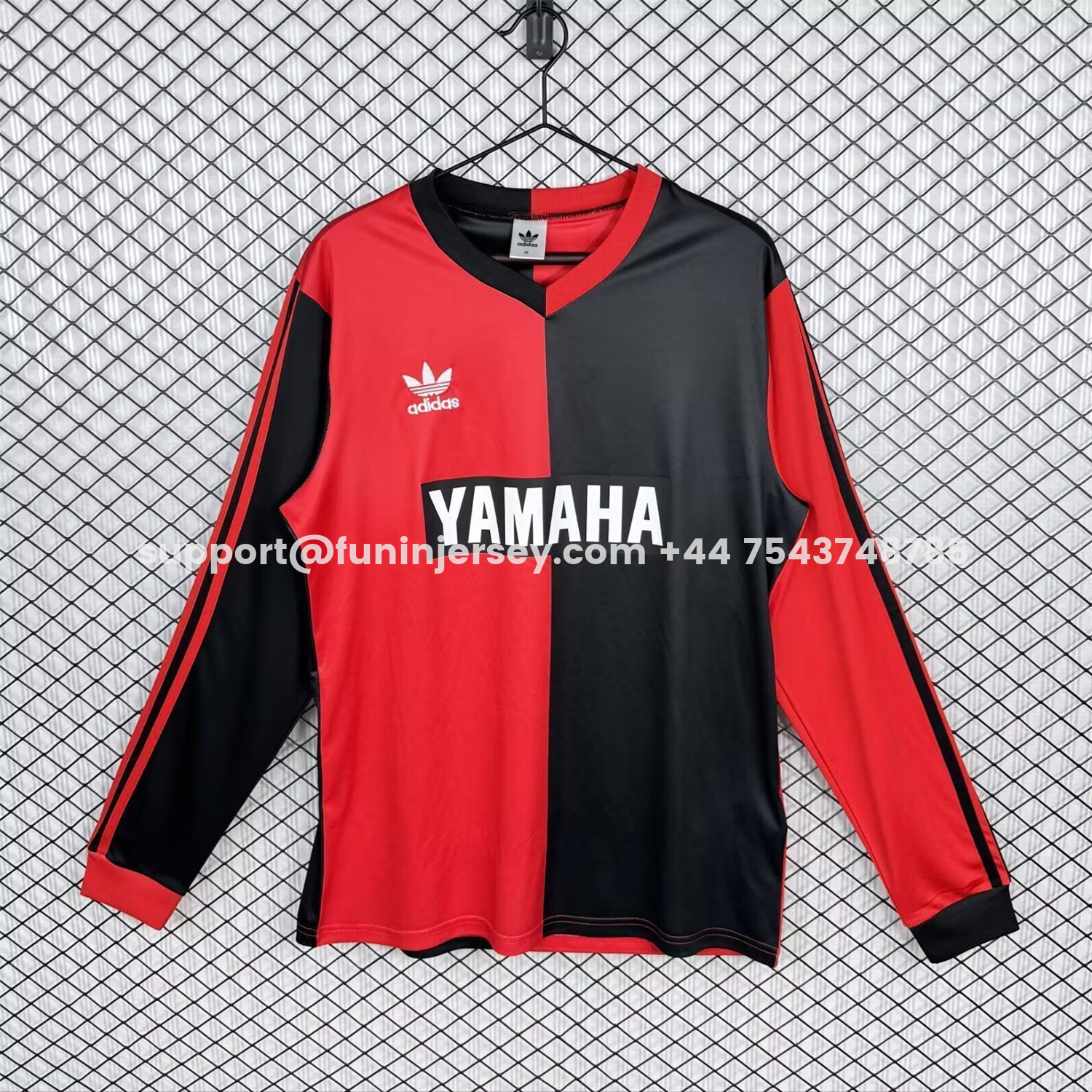 Funinjersey-Retro Newell's Old Boys 1992-93 Home Long Sleeves Jersey