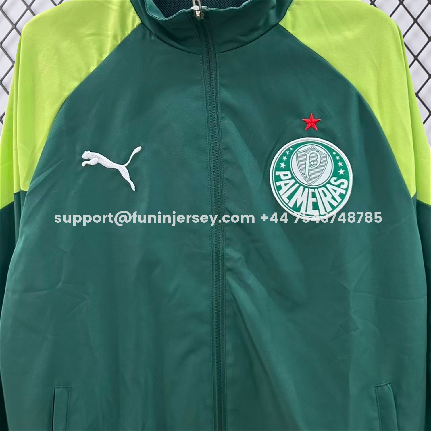 Funinjersey-Palmeiras 25-26 Training Windbreaker Jacket - Green