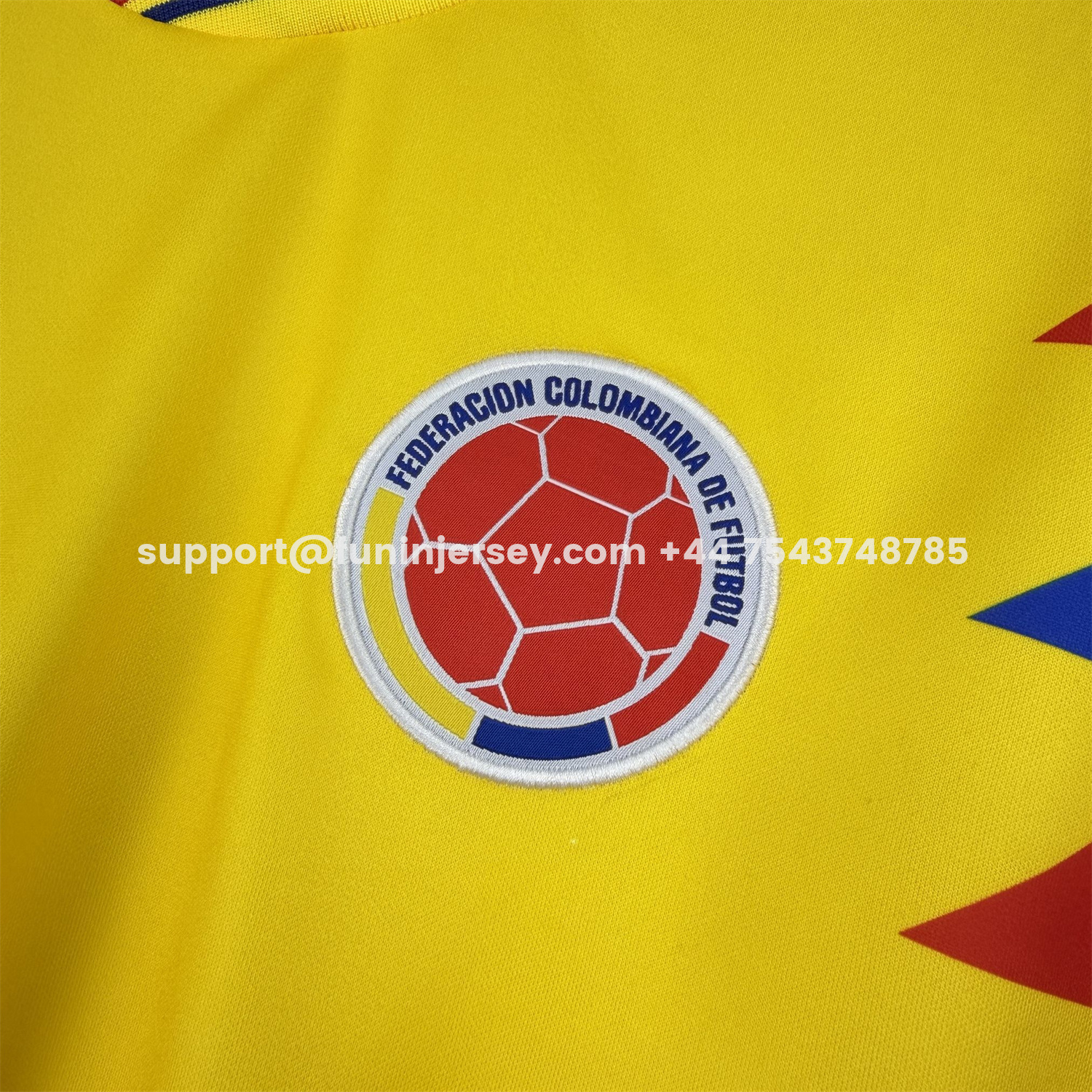 Funinjersey-Retro Colombia 1990 Home Long Sleeves Jersey - Fans Version