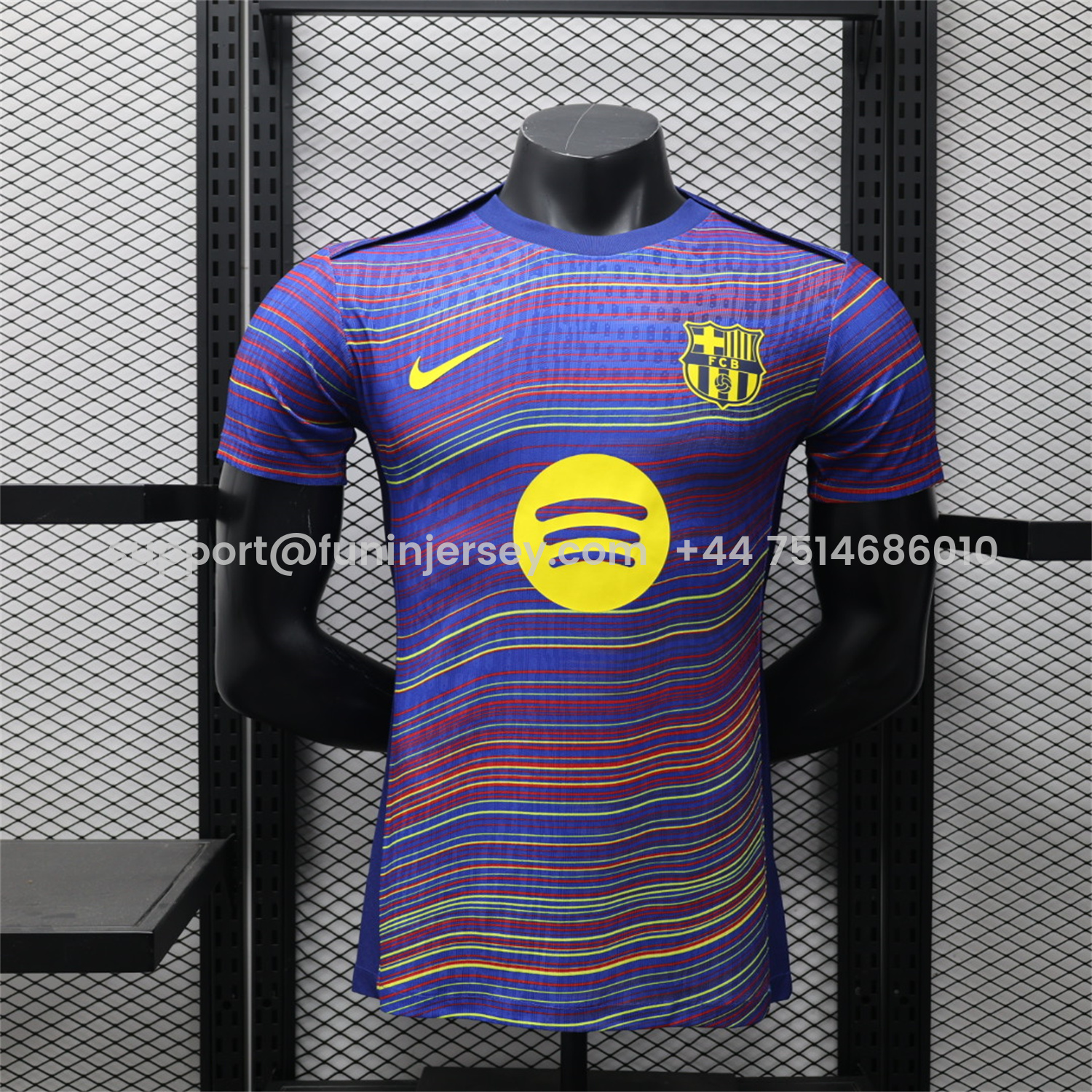 Funinjersey-Barcelona 25-26 Purple Camouflage Pre-Match Jersey - Player Version