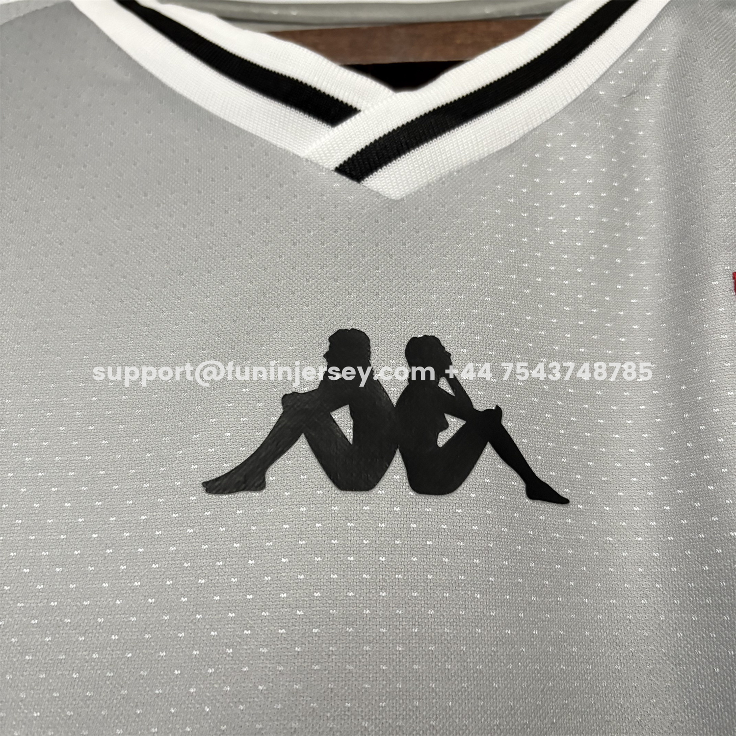 Funinjersey-Vasco da Gama 25-26 Grey Pre-Match Jersey - Fans Version