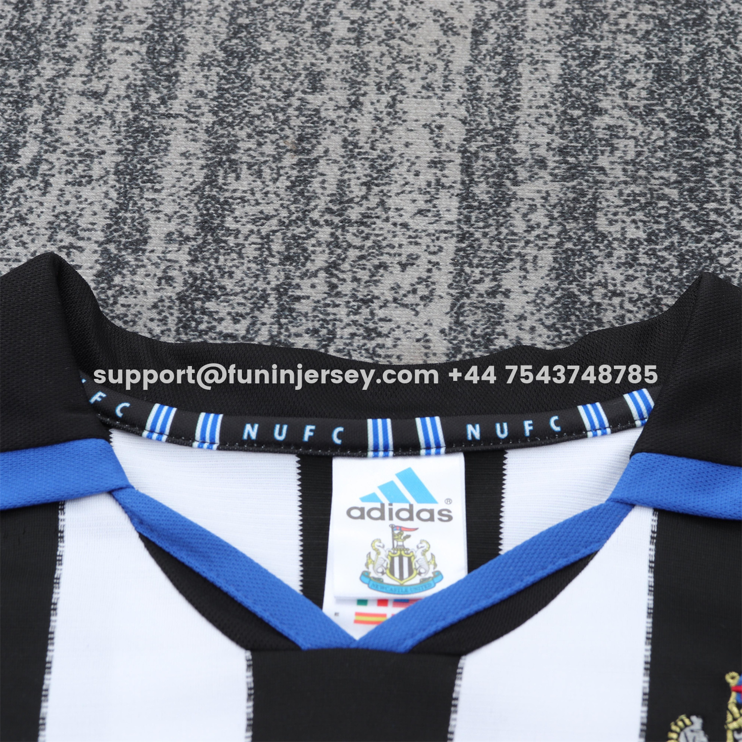 Funinjersey-Retro Newcastle United 1999-00 Home Kids Kit