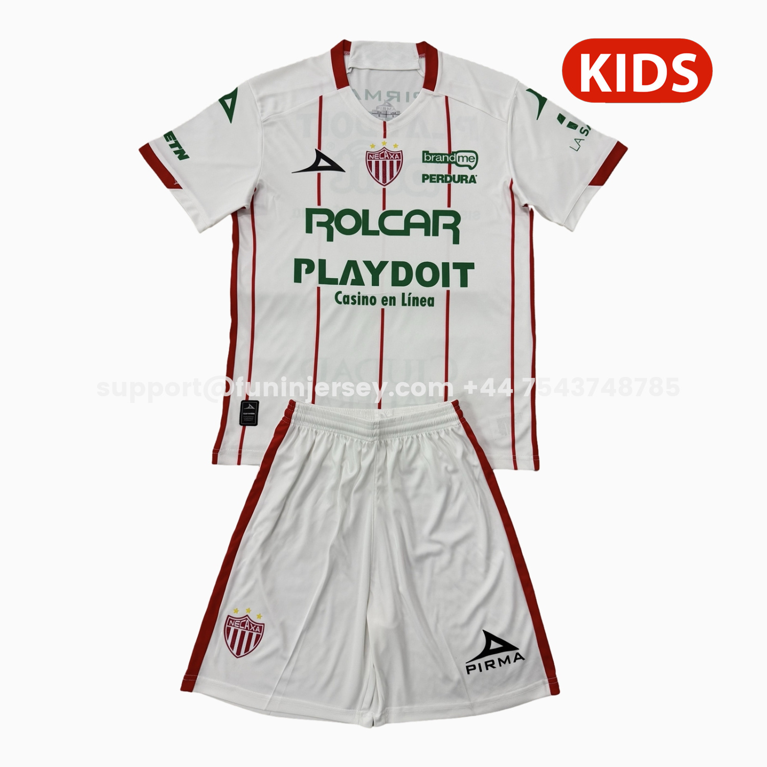 Funinjersey-Necaxa 25-26 Home Kids Kit