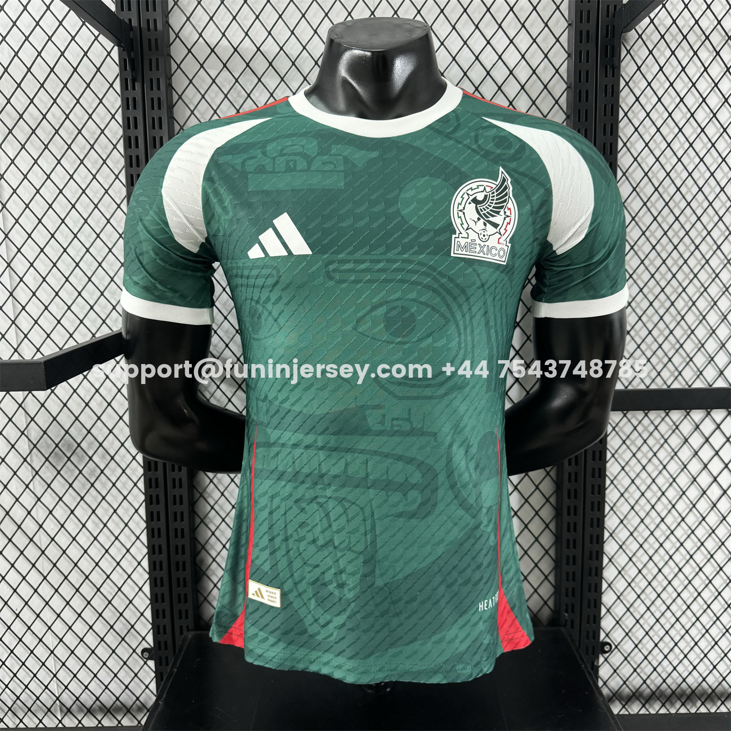 Funinjersey-Mexico 25-26 Green Human Face Shaped Pattern Special Jersey - Player Version