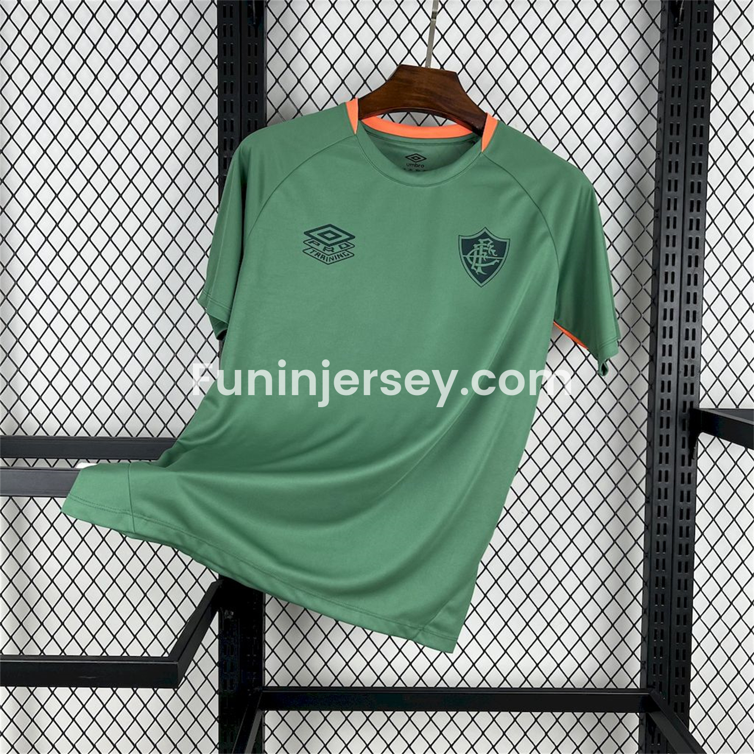 Funinjersey-Fluminense 25-26 Green Training Jersey - Fans Version