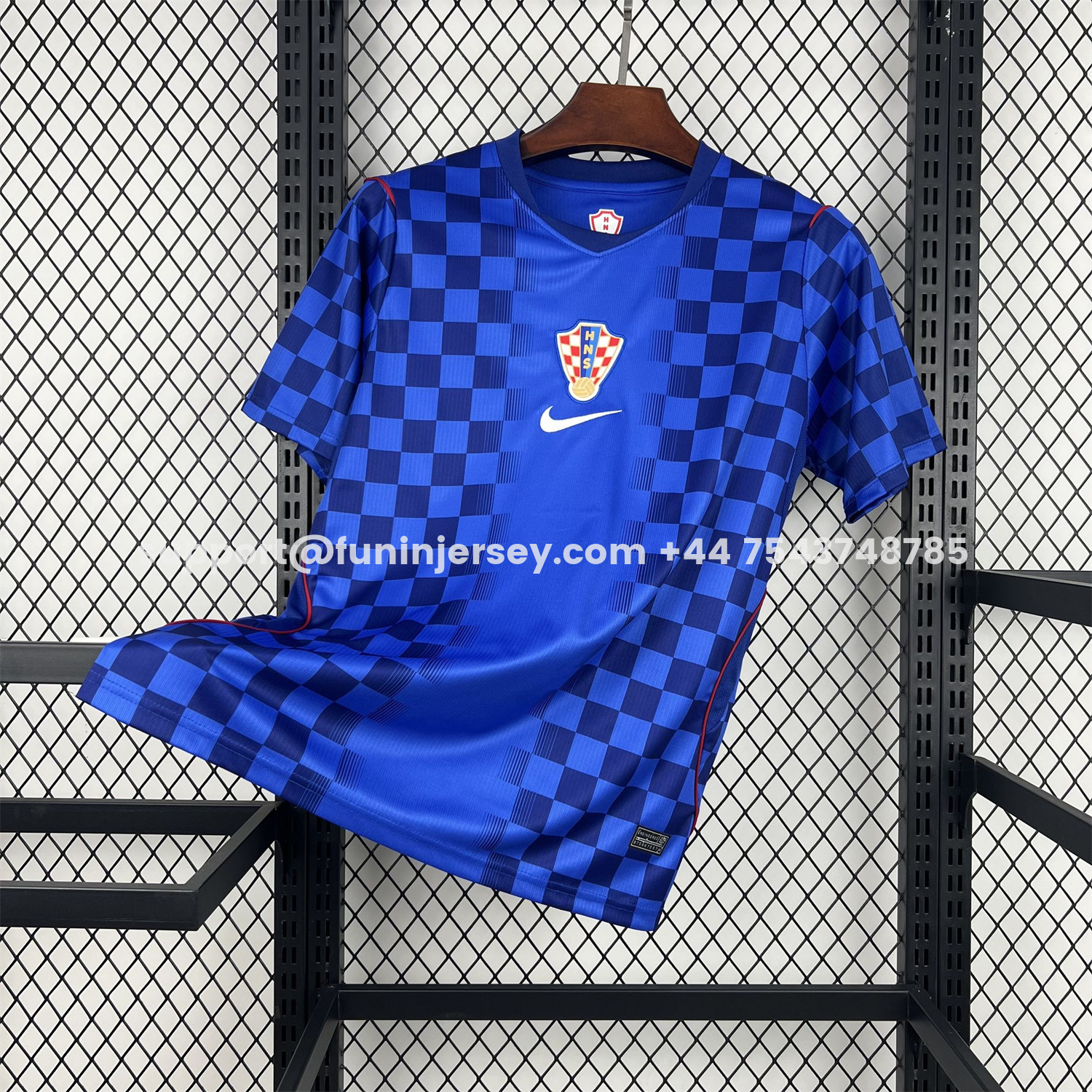 Funinjersey-Croatia 2026 Away Blue Jersey - Fans Version
