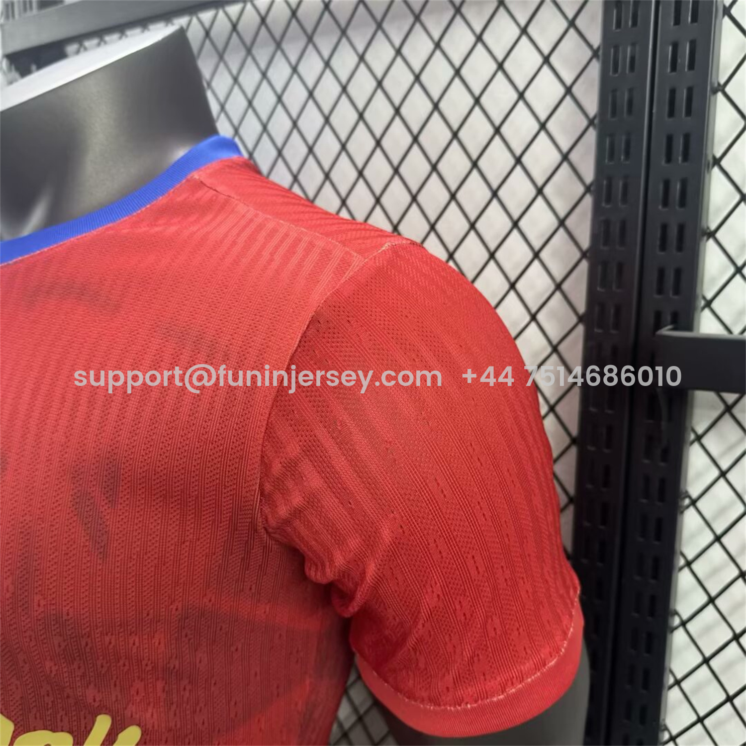 Funinjersey-Barcelona x Travis Scott 25-26 Red & Blue Special Jersey - Player Version