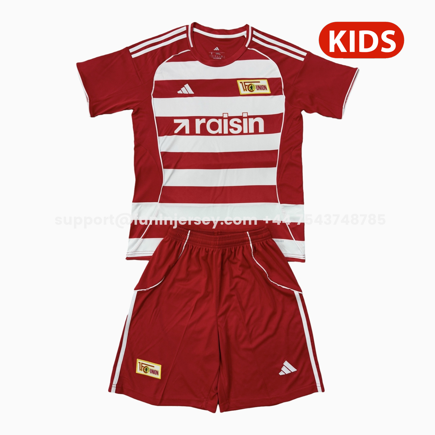 Funinjersey-Union Berlin 25-26 Home Kids Kit