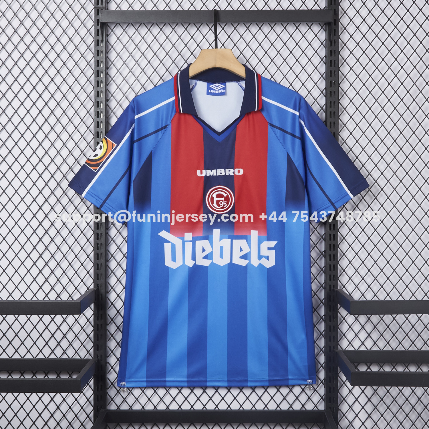 Funinjersey-Retro Fortuna Düsseldorf 1997-98 Away Jersey