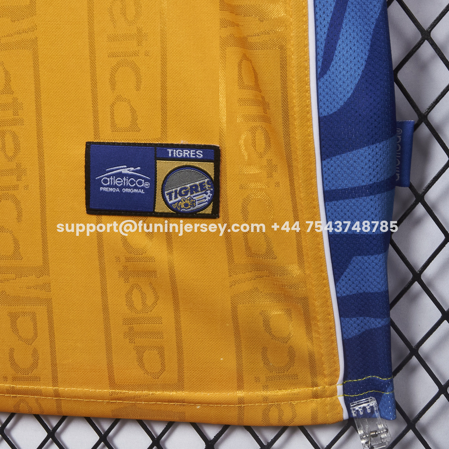 Funinjersey-Retro Tigres UANL 1999-00 Home Jersey