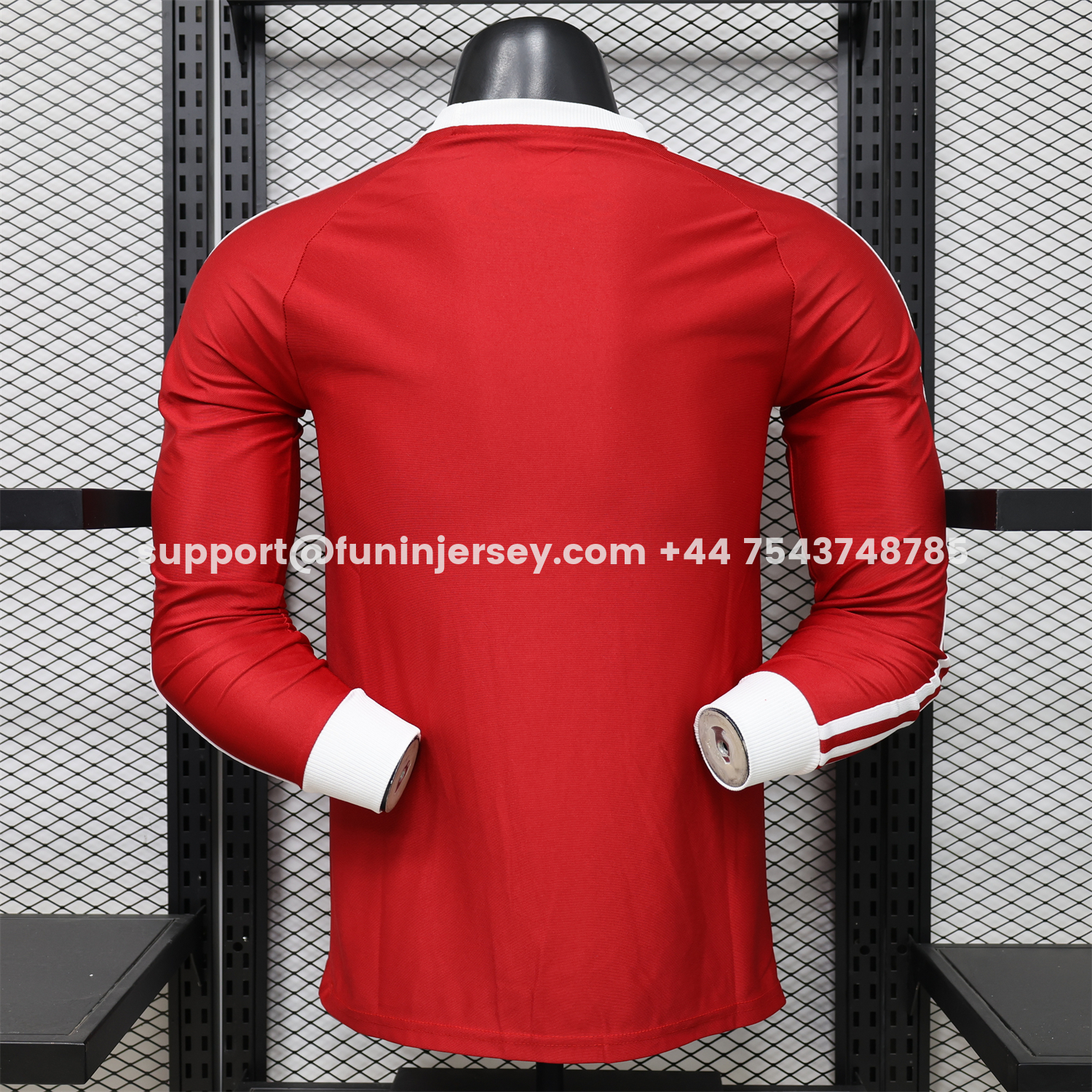 Funinjersey-Manchester United 26-27 Red Casual Long Sleeves Jersey - Player Version